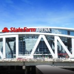 Atlanta Hawks and State Farm arena light up downtown with new LED board above Centennial Olympic park
